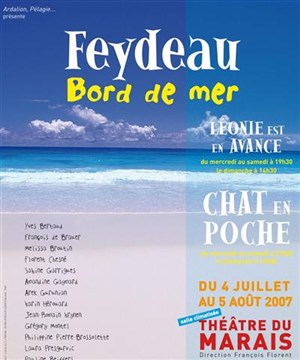 Affiche de Feydeau bord-de-mer : léonie est en avance