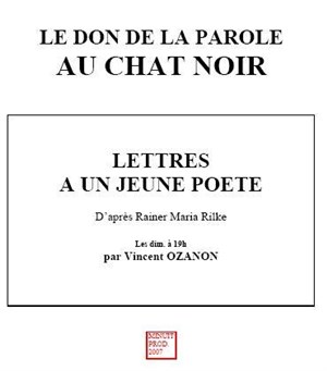 Affiche de Rilke - Lettres à un jeune poète
