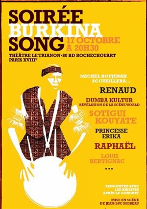Affiche de Soiree Burkina Song