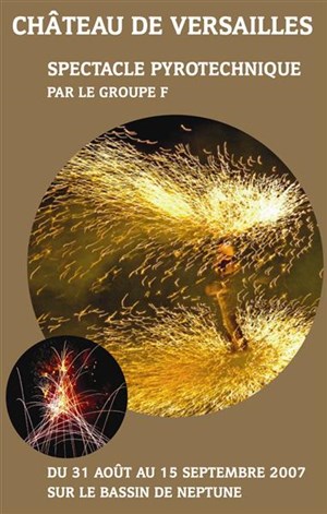 Affiche de Spectacle pyrotechnique - Château de Versailles