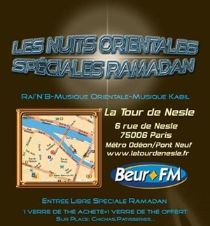 Affiche de nuits orientales spéciales ramadan