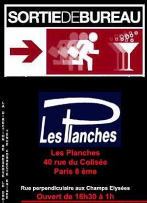 Affiche de Sortie de bureau | Les Planches