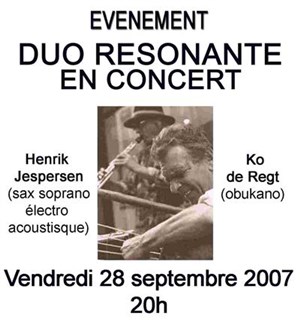 Affiche de Concert Evenement Duo Resonante