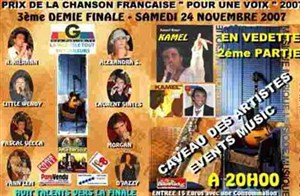 Affiche de Pour une voix avec Kamel