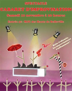 Affiche de Cabaret d'improvisation avec les P.A.G.O