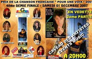 Affiche de Pour une voix avec Erik Zycki
