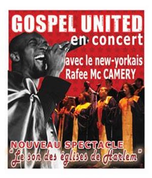 Affiche de Gospel united en concert à Longuenesse