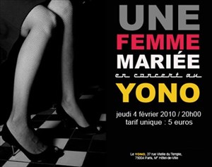 Affiche de Premier concert 2010 pour Une Femme Mariée