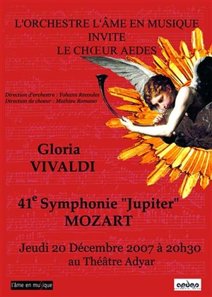 Affiche de Gloria de Vivaldi et symphonie Jupiter (41ème) de Mozart