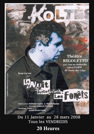 Affiche de La nuit juste avant les forêts | Le Rigoletto