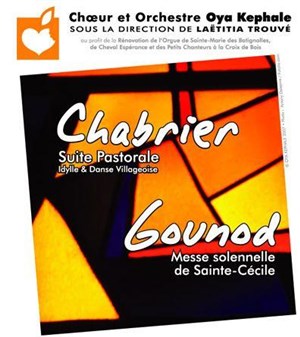 Affiche de Concert Chabrier - Gounod par Oya Kephale