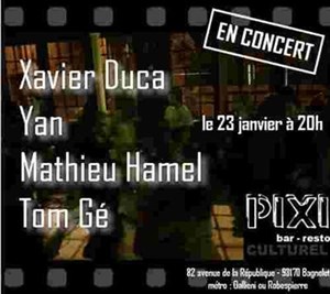 Affiche de Soirée acoustique par Yan
