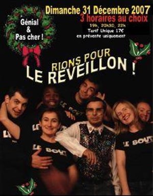 Affiche de Rions pour le reveillon | le bout salle carrée