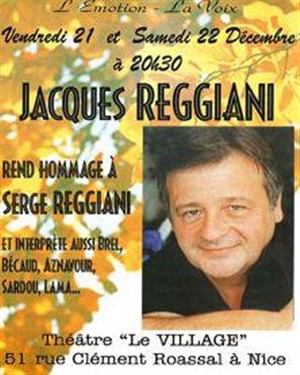 Affiche de Récital Jacques Reggiani