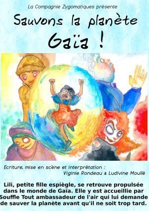 Affiche de Sauvons la planète Gaïa ! | Lavoir Moderne Parisien