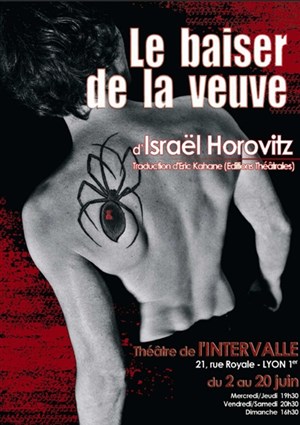 Affiche de Le baiser de la veuve | Théâtre de l'Intervalle