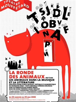 Affiche de La ronde des animaux | Théâtre Mouffetard