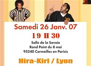 Affiche de Match d improvisation les Hira Kiri reçoivent l'Equipe de Lyon
