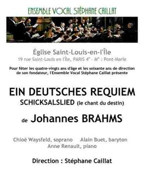 Affiche de Concert Brahms