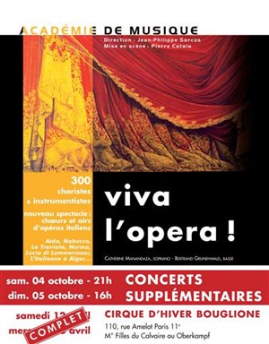 Affiche de Viva l'opera !
