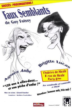 Affiche de Faux Semblants | Theâtre de Nesle