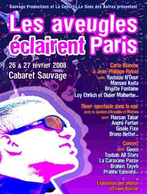 Affiche de Les Aveugles Eclairent Paris (Rykiel, Youssou N'Dour, Mamani Keita, Amadou et Mariam...)