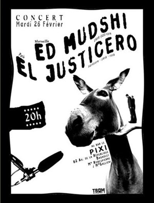 Affiche de Ed Mudshi en tournée européenne