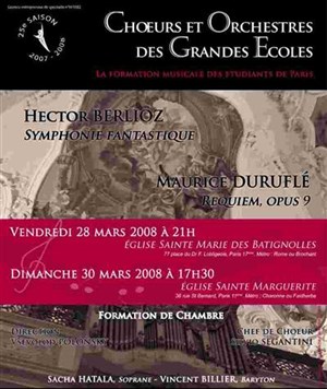 Affiche de Concert Coge Choeurs Orchestres Grandes Ecoles