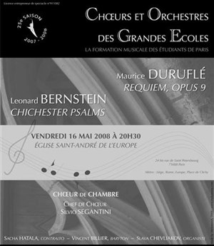 Affiche de Concert Choeur et Orgue