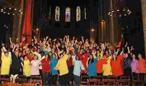Affiche de Gospel Colors en concert pour Gaby