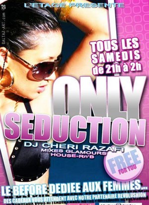 Affiche de Only Seduction stands offert de massage et strass dentaires