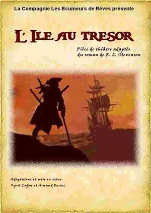 Affiche de L'Ile au trésor, d'après R. L. Stevenson