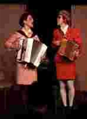 Affiche de Les AccordéONiaques : duo burlesque accordéons et chansons