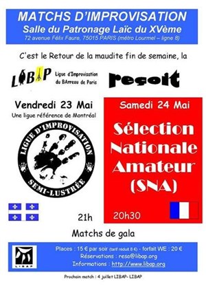 Affiche de Impro Libap : la maudite fin de semaine