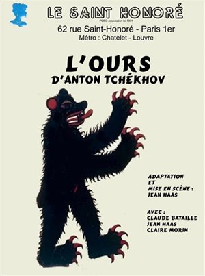 Affiche de l'Ours, d'Anton Tchékhov | Espace Saint Honoré