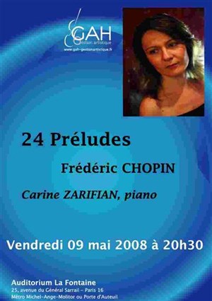 Affiche de Chopin - Les 24 préludes