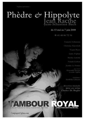 Affiche de Phèdre et Hippolyte