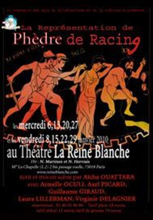 Affiche de la représentation de Phèdre de Racing