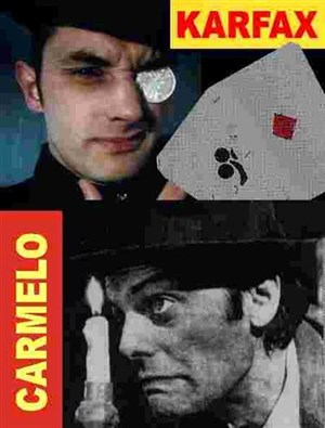 Affiche de Carmelo et Karfax Paris-Palerme: magie,mime,comédie