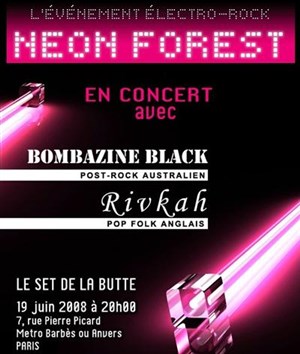 Affiche de Néon Forest + Bombazine Black + Rivkah