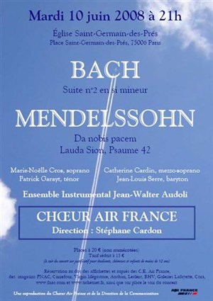 Affiche de Concert Choeur Air France