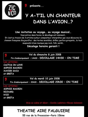Affiche de Y a-t-il un chanteur dans l'avion ?