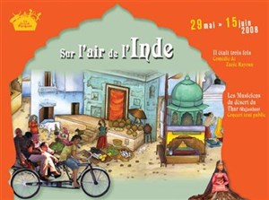Affiche de Les musiciens du désert du thar au festival sur l'air de l'Inde