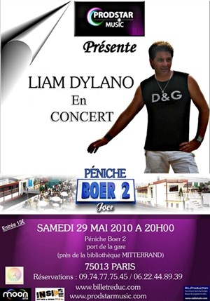 Affiche de Liam Dylano en concert
