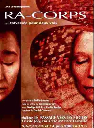 Affiche de Ra-corps ou traversée pour deux voix | Passage vers les etoiles