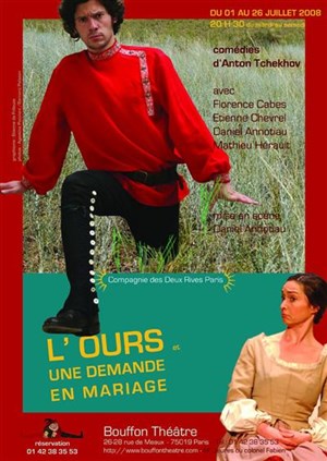 Affiche de L'Ours et Une Demande en Mariage | Bouffon Théâtre