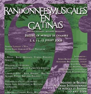 Affiche de Festival Randonnées Musicales en Gâtinais - 11 juillet
