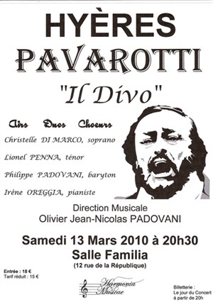 Affiche de Luciano pavarotti il divo!