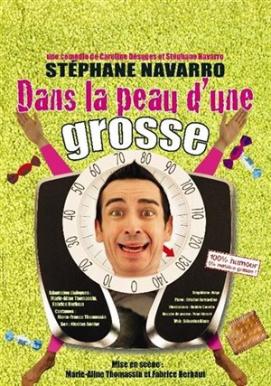 Affiche de Stéphane Navarro dans Dans la peau d'une grosse | Théâtre Tallia