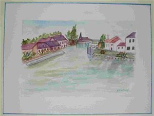 Affiche de Exposition d'Aquarelles - Au gré des flots du Midi à la Picardie